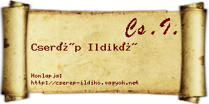 Cserép Ildikó névjegykártya