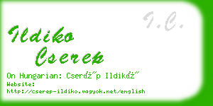 ildiko cserep business card